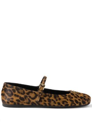 prada leopard print flat boots